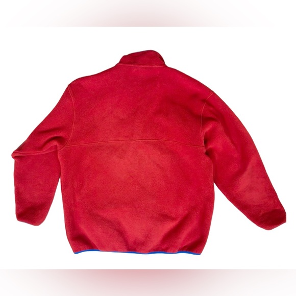 🔥 PATAGONIA synchilla reb blue pullover jacket men’s fleece pullover size large - Picture 11 of 13